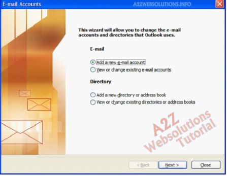 Add new e-mail client